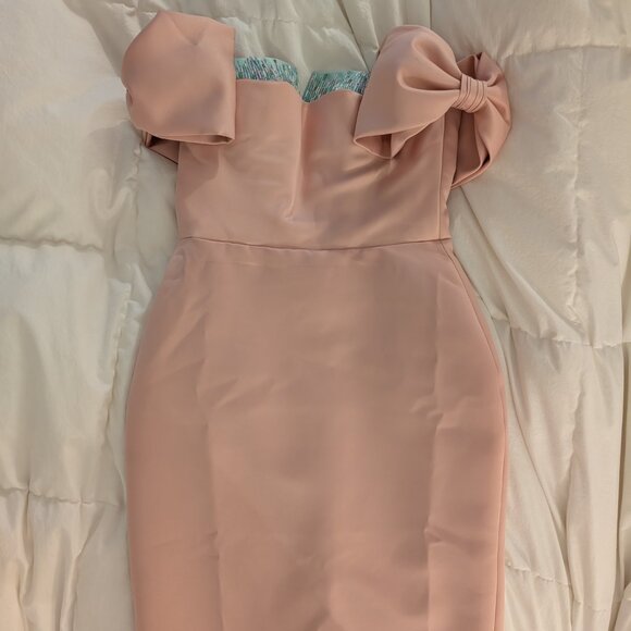 Hacchic Bow Sleeve Midi Dress - Picture 5 of 7